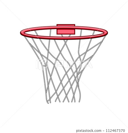 game basketball hoop cartoon vector illustration 112467370