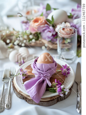 Easter Elegance with Purple Accents 112467789