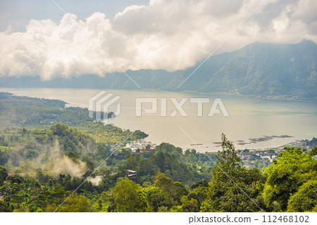 Landscape of Batur volcano on Bali island, Indonesia 112468102