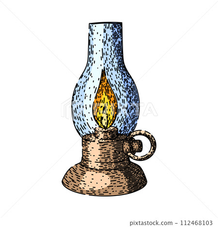 lamp reading sketch hand drawn vector 112468103