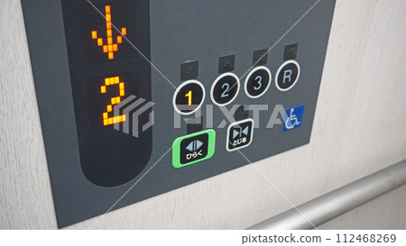 電梯裡的輪椅按鈕 電梯裡的輪椅按鈕 112468269