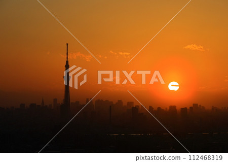 Tokyo city and Skytree at dusk Tokyo city and Skytree at dusk 112468319