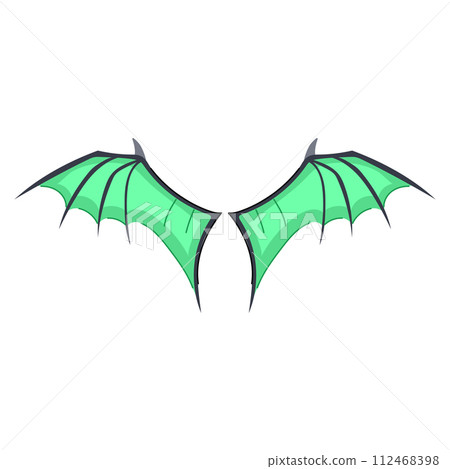 angel wings dragon cartoon vector illustration angel wings dragon cartoon vector illustration 112468398