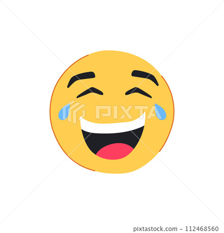 psychedelic smiley cartoon vector illustration psychedelic smiley cartoon vector illustration 112468560