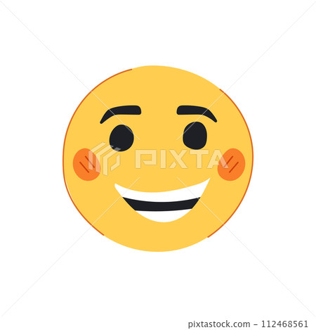 cool smiley cartoon vector illustration cool smiley cartoon vector illustration 112468561