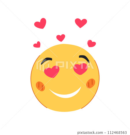 smile smiley cartoon vector illustration 112468563