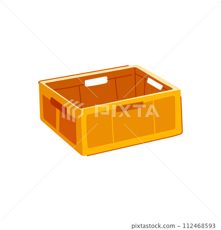 fish plastic crate cartoon vector illustration 112468593