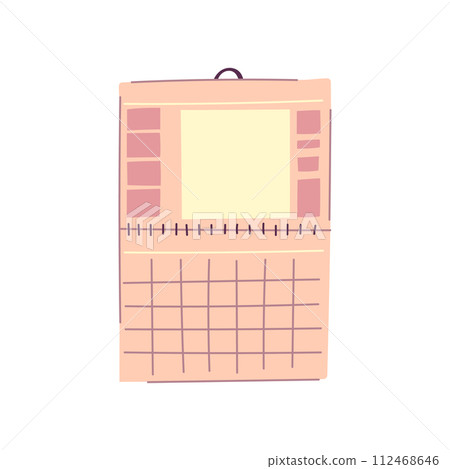 time office calendar cartoon vector illustration time office calendar cartoon vector illustration 112468646