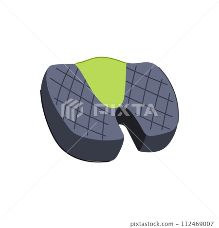 pillow desk chair cushion cartoon vector illustration 112469007