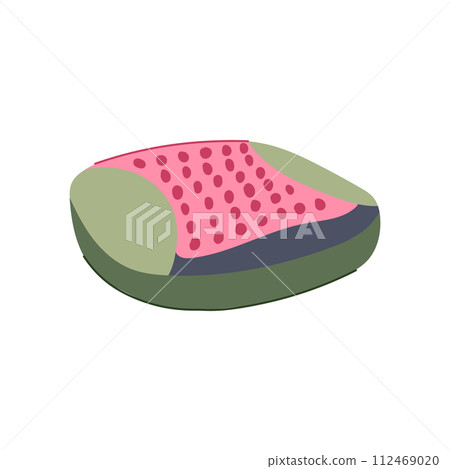 posture desk chair cushion cartoon vector illustration 112469020