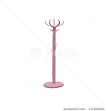 storage coat rack cartoon vector illustration 112469080