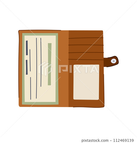 check checkbook cartoon vector illustration 112469139