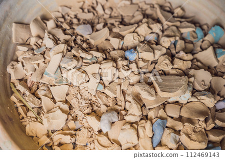 a lot of antique and dirty crockery of archeological interest a lot of antique and dirty crockery of archeological interest 112469143