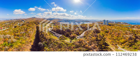 Fort No. 7 in Vladivostok. Russia Aerial photo from drone Fort No. 7 in Vladivostok. Russia Aerial photo from drone 112469238