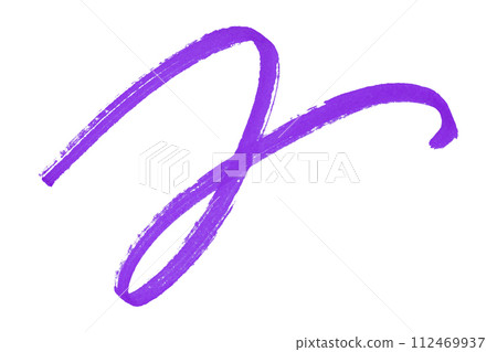 Purple brush strokes isolated on white background. 112469937