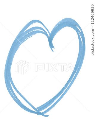 Light blue hearts isolated on white background. Light blue hearts isolated on white background. 112469939