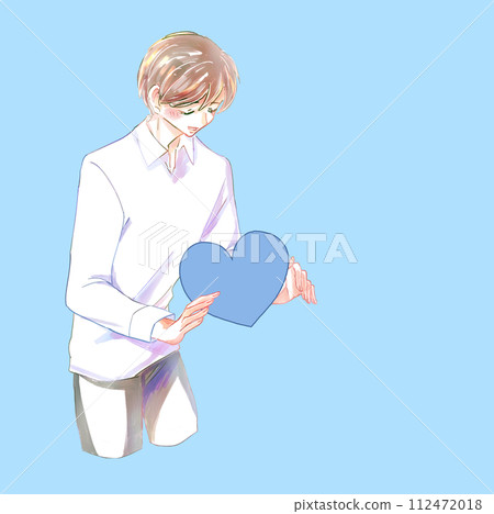 一個有一顆藍色心的男人 112472018