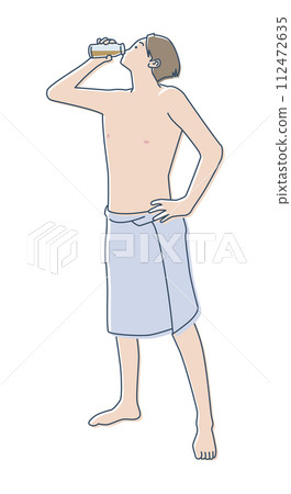 沐浴後的咖啡牛奶 112472635