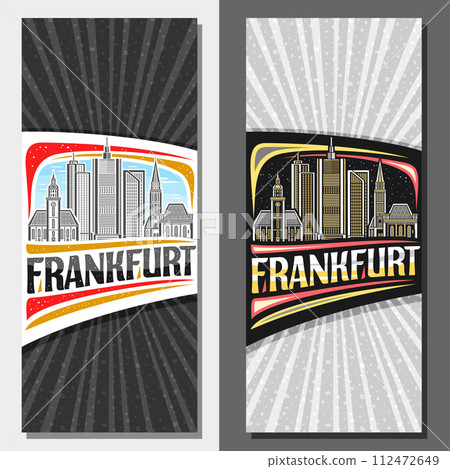 Vector vertical layouts for Frankfurt 112472649