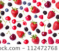 berries of strawberry 112472768