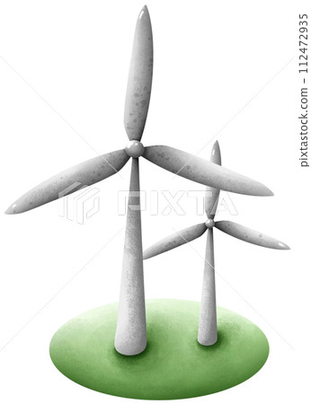 Concept of loving the world, wind turbine 112472935