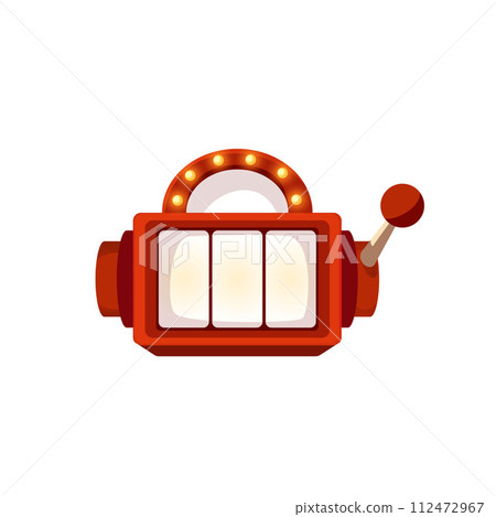 Top-view casino slot machine vector illustration 112472967