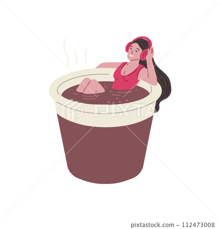 Luxury coffee soak vector illustration Luxury coffee soak vector illustration 112473008