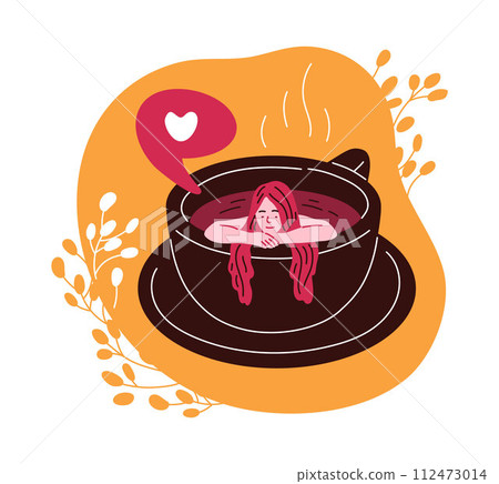Love for coffee break vector illustration 112473014