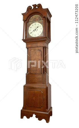 antique wooden floor clock 112473208