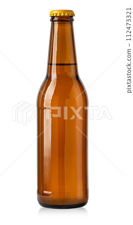 brown beer bottle isolated brown beer bottle isolated 112473321