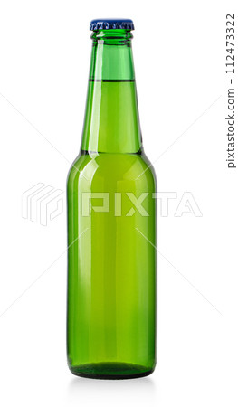 green beer bottle isolated green beer bottle isolated 112473322