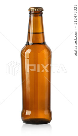 brown beer bottle isolated brown beer bottle isolated 112473323