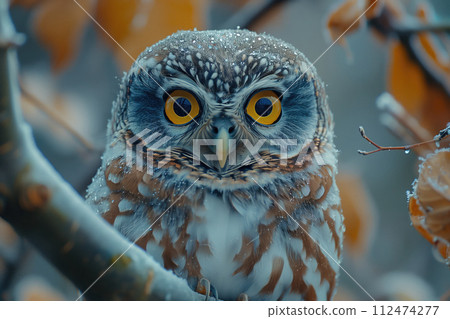 little owlet in nature 112474277