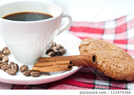 cookies, coffee and cinnamon 112474366