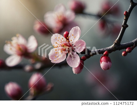 Mei plum wet with rain Mei plum wet with rain 112475172