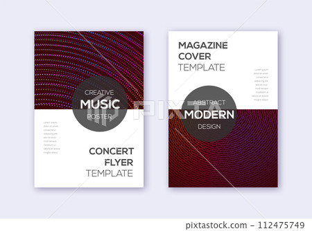 Modern cover design template set. Rainbow abstract Modern cover design template set. Rainbow abstract 112475749