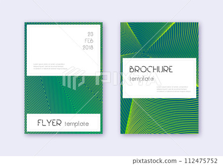 Stylish cover design template set. Green abstract Stylish cover design template set. Green abstract 112475752