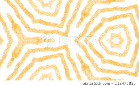 Medallion seamless pattern. Yellow symmetrical Medallion seamless pattern. Yellow symmetrical 112475883