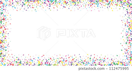 Flying colorful digits and numbers. School math 112475995