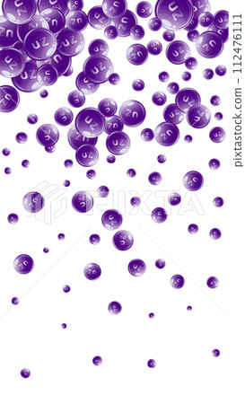 Zinc round capsules scattered randomly. Zinc round capsules scattered randomly. 112476111