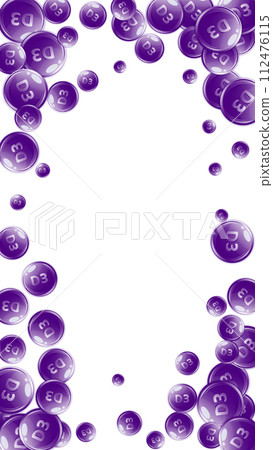 Vitamin D3 round capsules. Vitamin D3 round capsules. 112476115