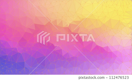 Low poly abstract colorful background, trendy, geometric, cyber polygonal wallpaper 112476523