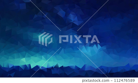 Low poly abstract blue background, trendy, geometric, cyber polygonal wallpaper Low poly abstract blue background, trendy, geometric, cyber polygonal wallpaper 112476589
