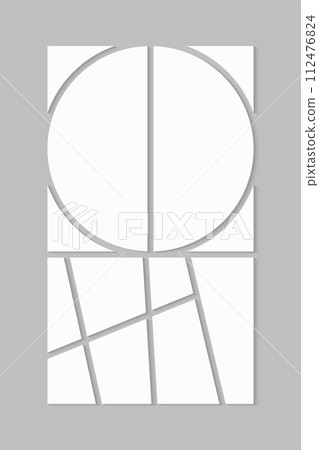Template collage of nine frames, images, photos 112476824