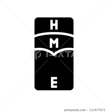 fitts law ux ui design glyph icon vector illustration 112477071