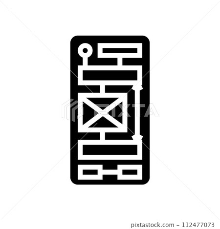 white space ux ui design glyph icon vector illustration white space ux ui design glyph icon vector illustration 112477073