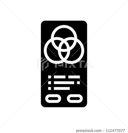 color theory ux ui design glyph icon vector illustration 112477077