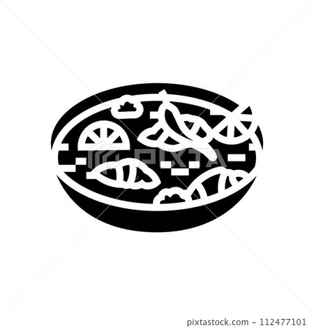 tom kha gai thai cuisine glyph icon vector illustration tom kha gai thai cuisine glyph icon vector illustration 112477101