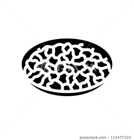 drunken noodles thai cuisine glyph icon vector illustration drunken noodles thai cuisine glyph icon vector illustration 112477103