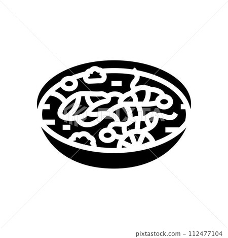 coconut soup thai cuisine glyph icon vector illustration coconut soup thai cuisine glyph icon vector illustration 112477104